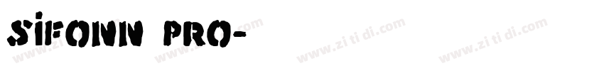 Sifonn Pro字体转换